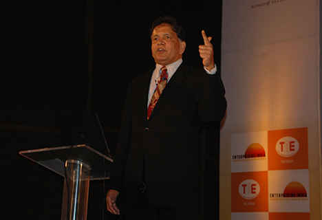 Sridhar Iyengar, president of TiE, gave the keynote address